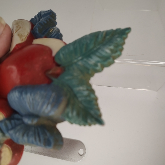 Vintage 1998 Kitchen/Home Interior Apple Wall Plaque Decor Set Of 2 - Picture 11 of 14